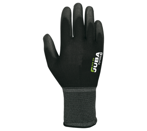 Guante JUBA HPU1400 ECO-PU Nylon NEGRO 10/120.