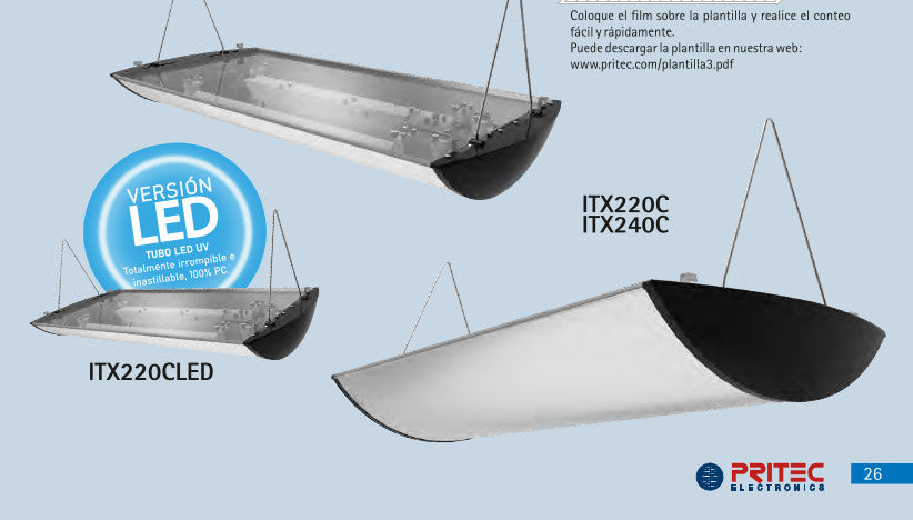 Exterminador/Matamoscas INSECTRAP Inox. 220