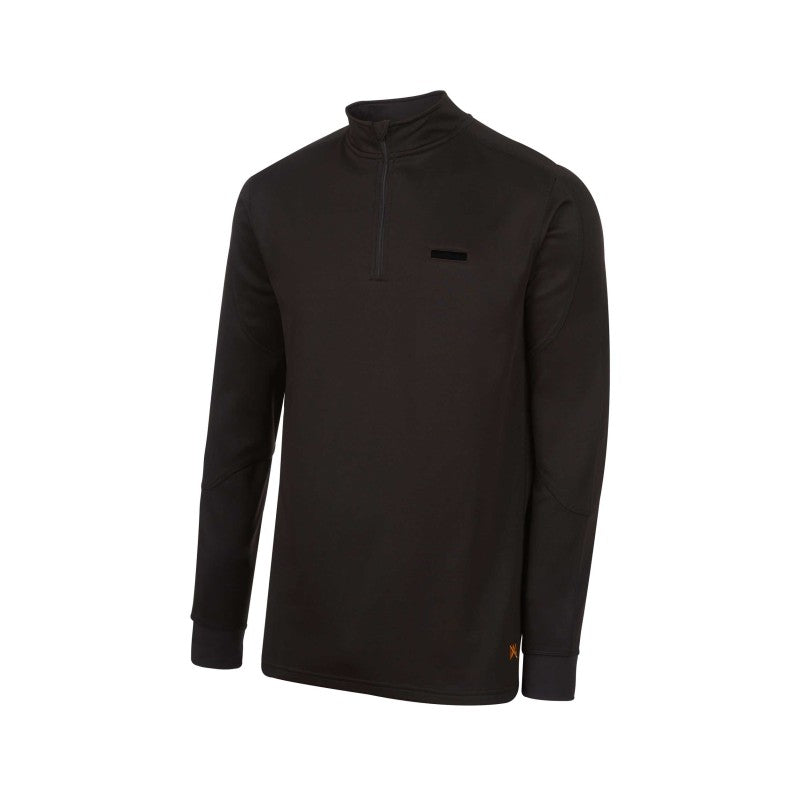 Polo Monza 4831 térmico Negro M/L ½ Cremallera.