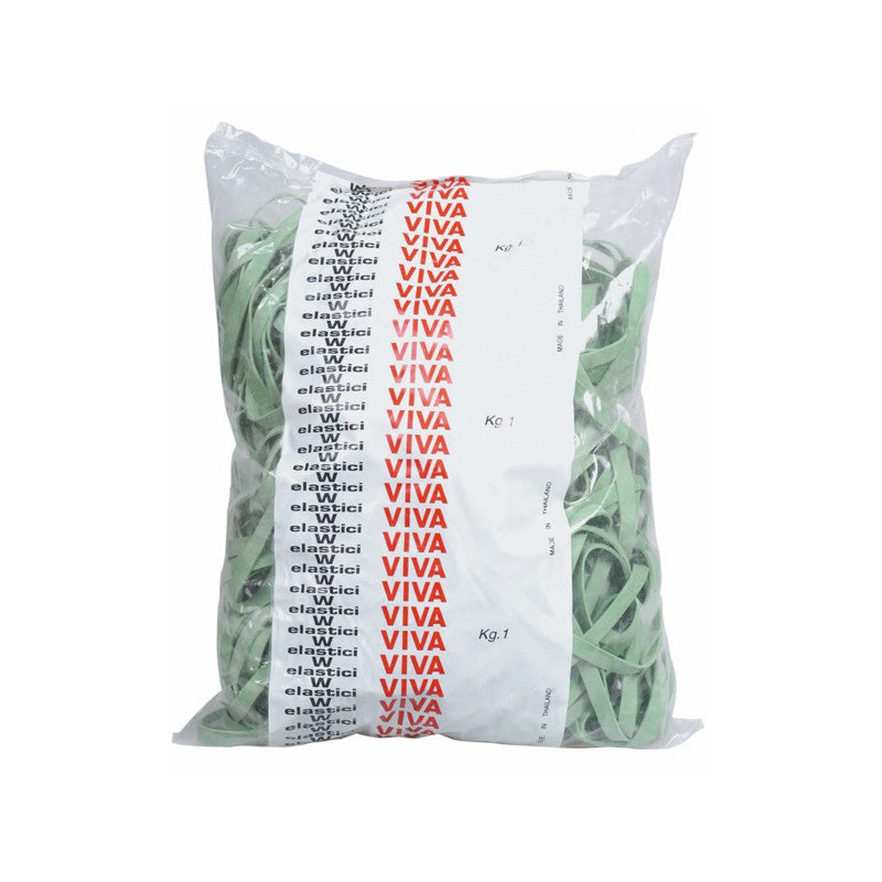 Bolsa 1Kg Anillo elástico VERDE 60X08 Alimentario.