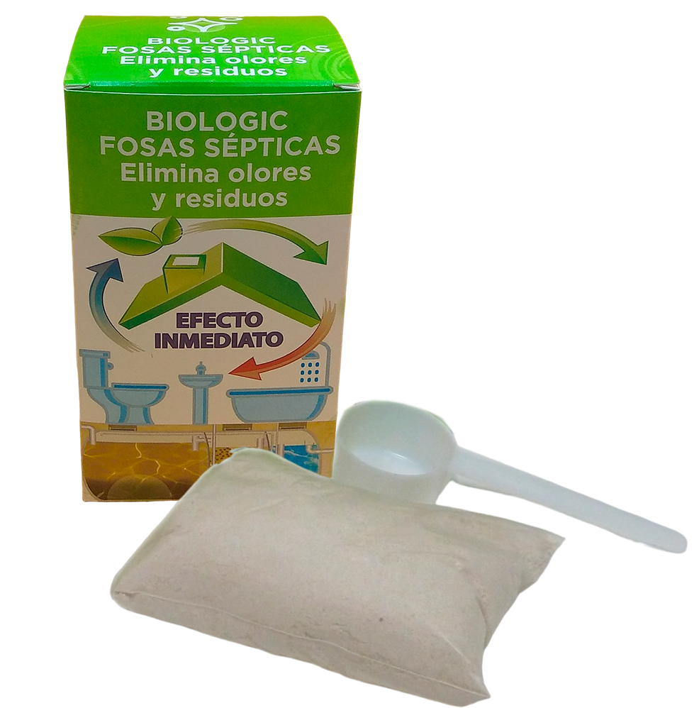 Pastillas BIOLOGIC 200GR (UNIDAD) fosa séptica Caja 5Kg – 25 bolsas.