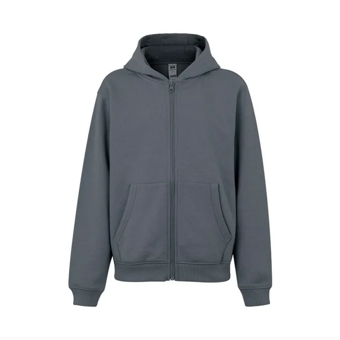 Sudadera VELILLA KIDS SF270K AZUL FOG 509 Capucha y cremallera. 60%-40% 270G.