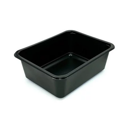 Barqueta termosellado ¼ NEGRA G30mm. (Caja 204)Uds)