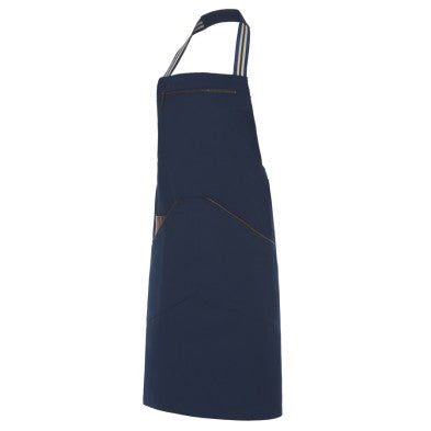 Delantal Monza 1414 MARINO Unisex con peto ribete.