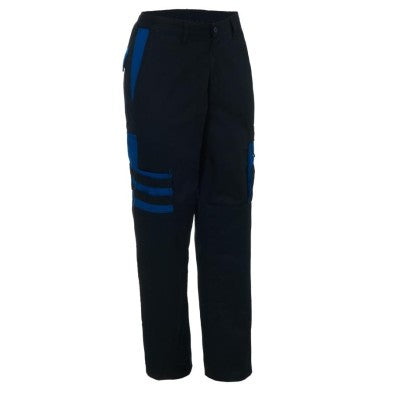 Pantalón MONZA 1148 NEGRO/AZULINA 454 Bicolor Multi. Confort Fit 240G