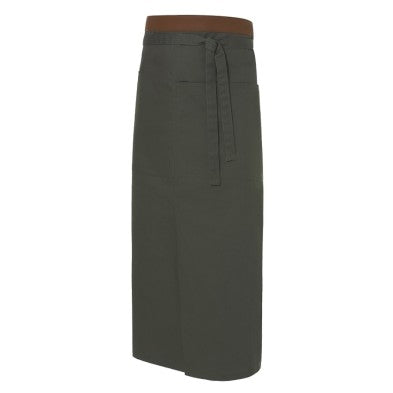 Delantal Monza 6426 KAKI Unisex Francés cinta polipiel.