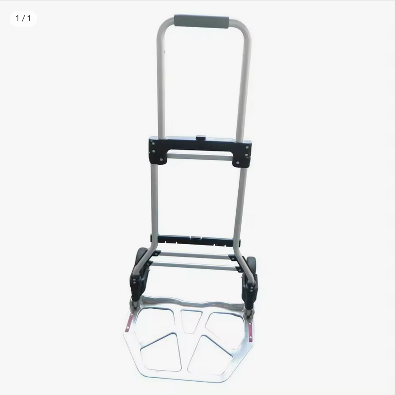 Carretilla Ayerbe AY-90-PG 90Kg Aluminio Pegable Ruedas Macizas 170mm