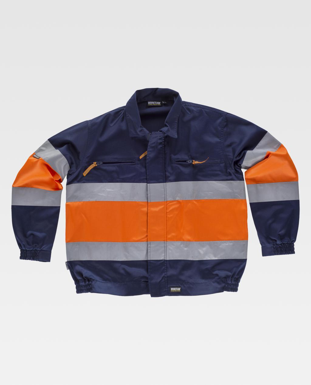 Cazadora Workteam C4110 Marino/Naranja AV.