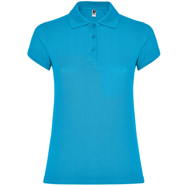 Polo ROLY STAR WOMAN Turquesa 12. 100%Alg. 200G.