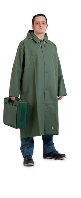 Cazadora EN150 CHOIVA ¾ verde Impermeable.