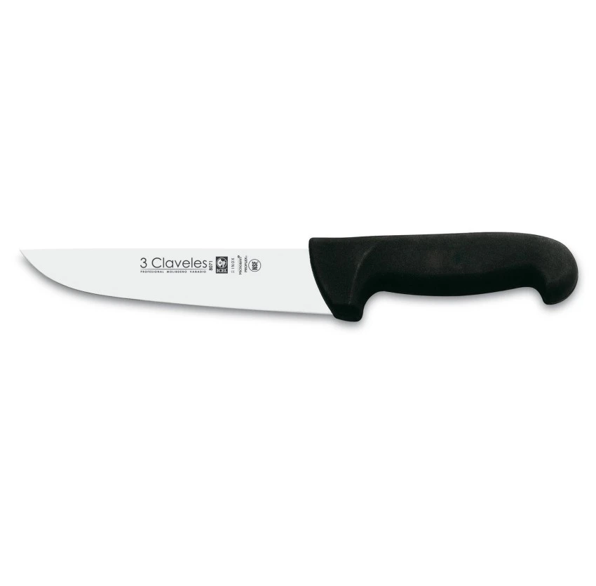 Cuchillo 3 Claveles 08072 Carnicero 24cm NEGRO