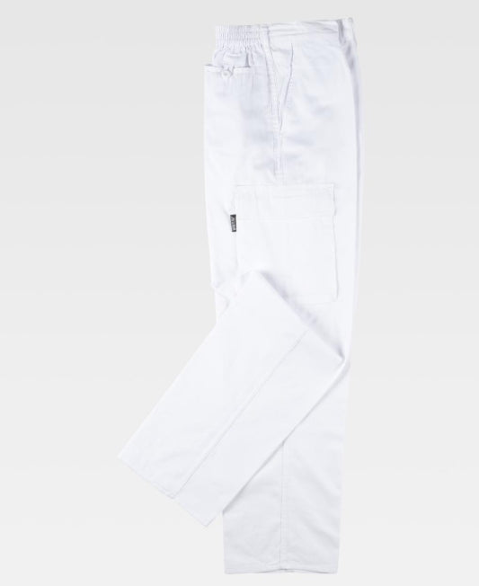 Pantalón WORKteam B1403 BLANCO (65%Poli-35%Alg) 200G.