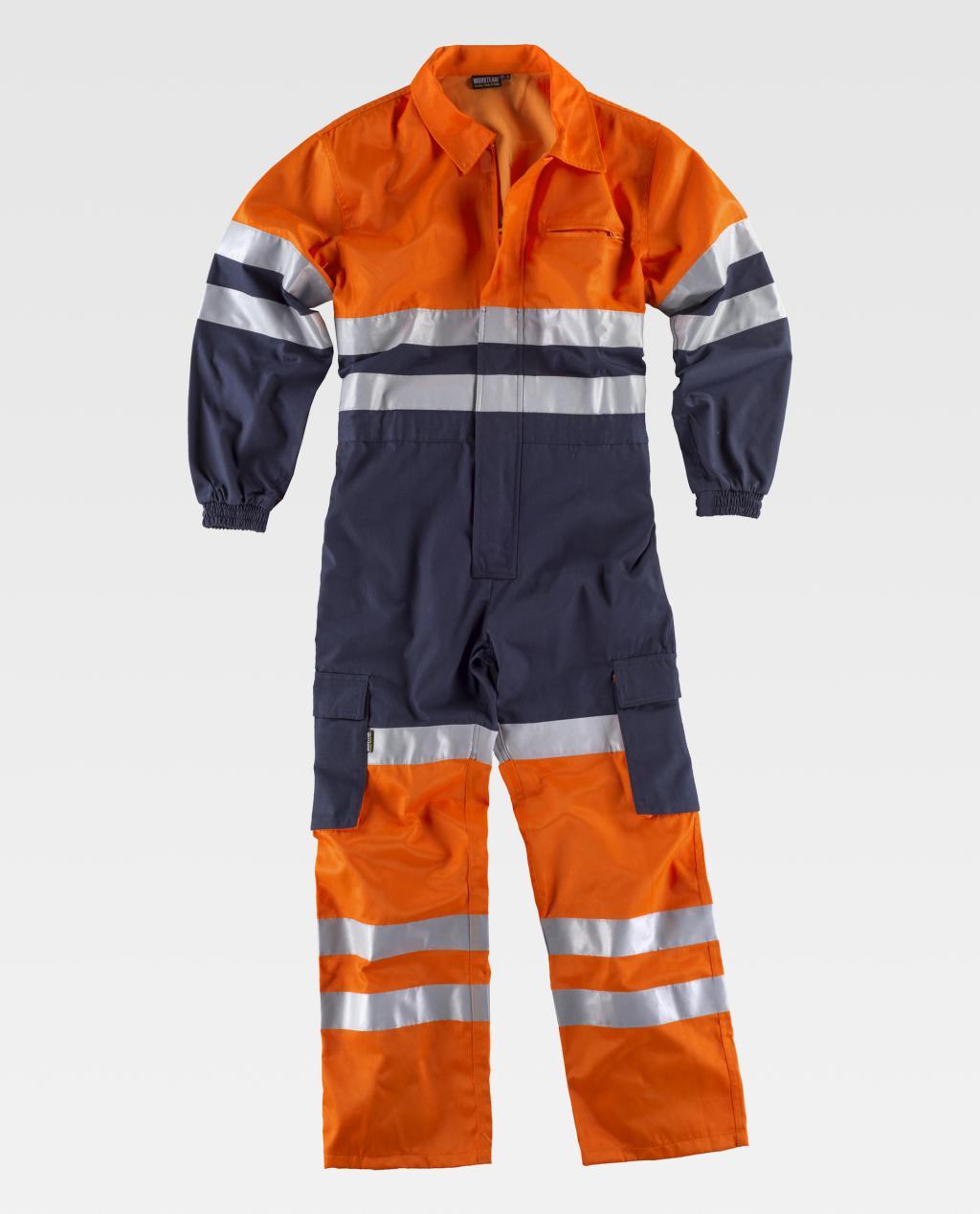 Buzo Workteam C3000 Marino/Naranja AV.
