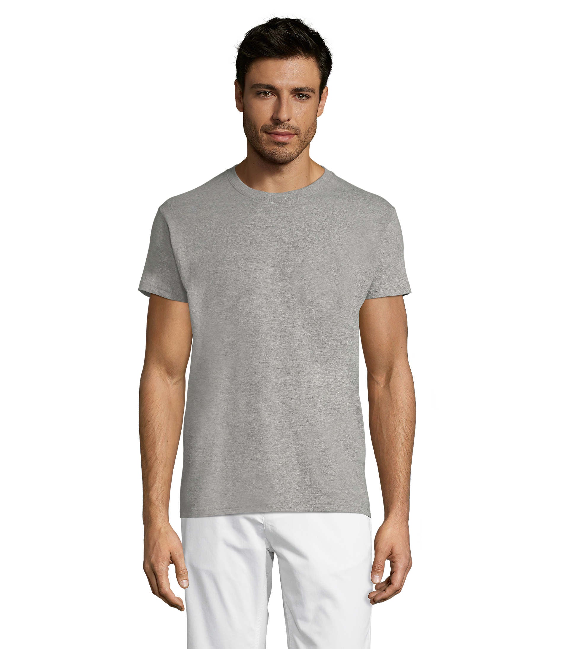 Camiseta Sols REGENT CRO GRIS MEZCLA 350 150g/m²