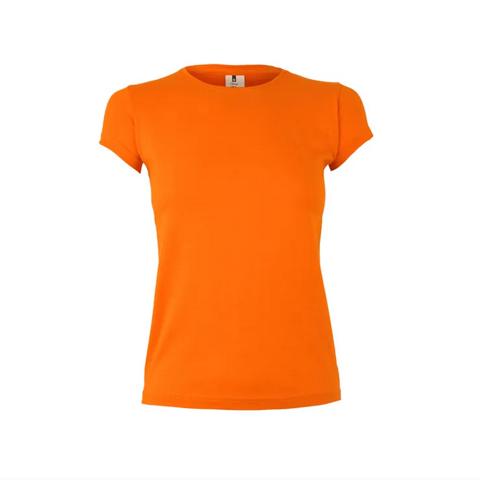 Camiseta VELILLA SRA. MK170CV NARANJA 301. 100%Alg. 155G