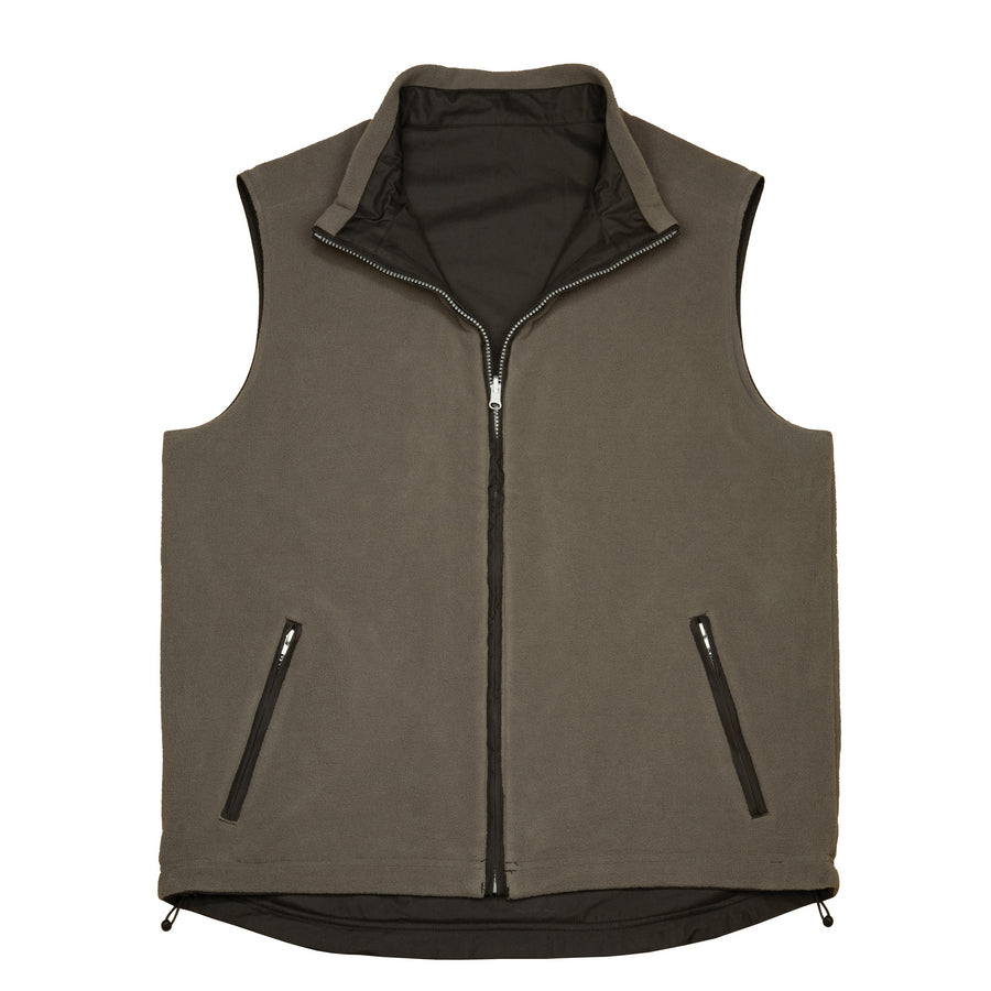 Chaleco Pongee BEIGE / NEGRO 6015.
