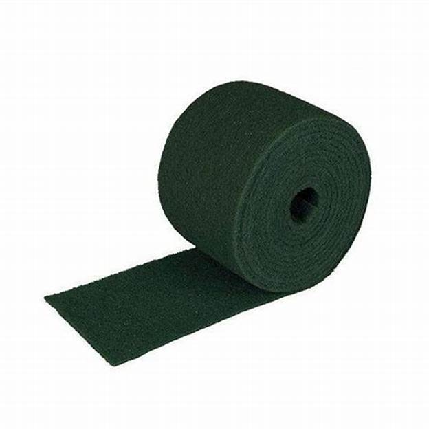 Rollo estropajo 22063 fibra abrasiva verde 15cm x 6M.
