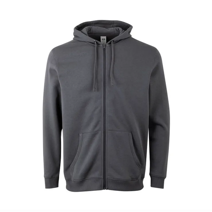 Sudadera VELILLA SF270U GRIS DARK 201 Capucha y cremallera. 60%-40% 270G.