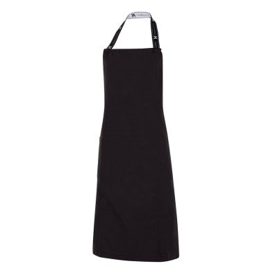 Delantal Monza 6419 NEGRO con peto unisex.