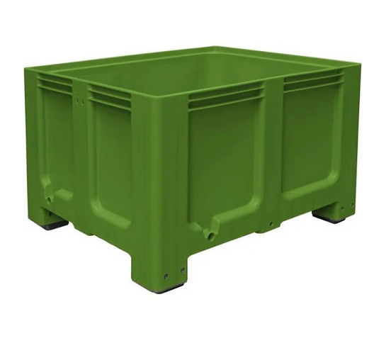 Contenedor CTR2 100x120x76 VERDE LISO 4 PIES.