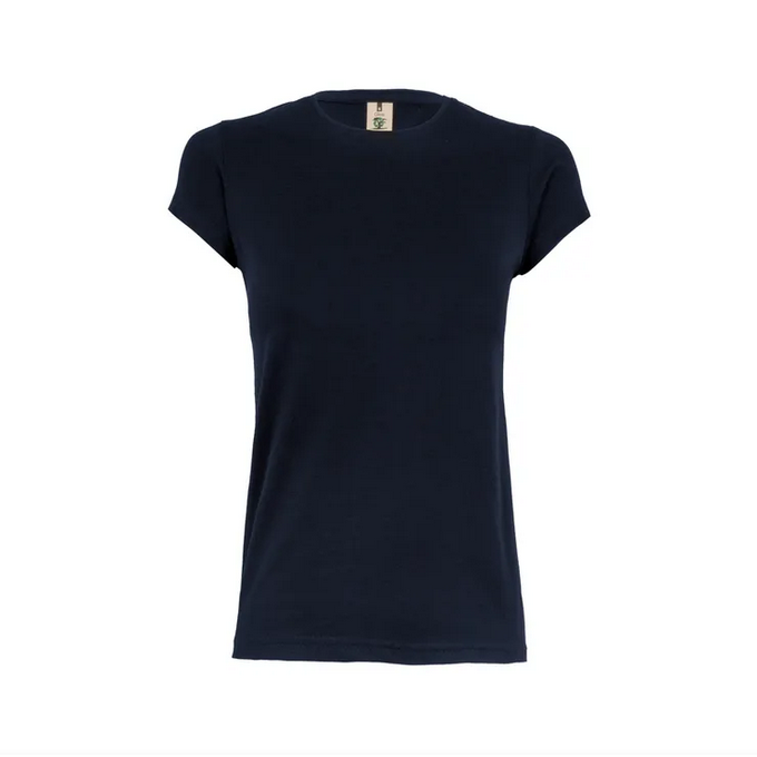 Camiseta VELILLA SRA. MK170CV AZUL MARINO 500. 100%Alg. 155G