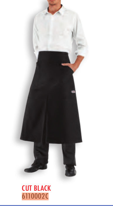 Delantal Egochef 6110002C Francés con Corte CUT BLACK Unisex