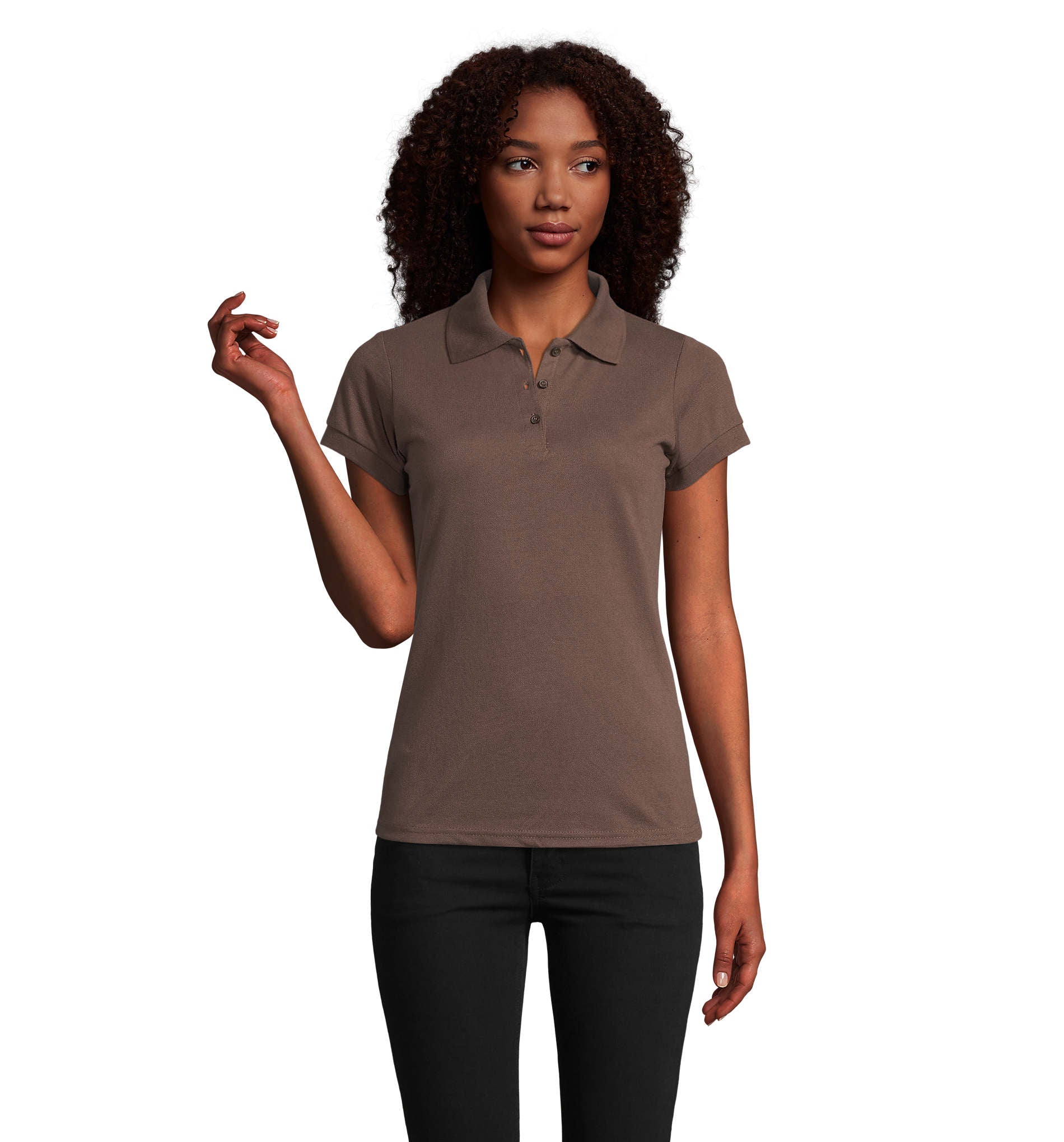 Polo ROLY STAR WOMAN Rosa claro 48. 100%Alg. 200G.