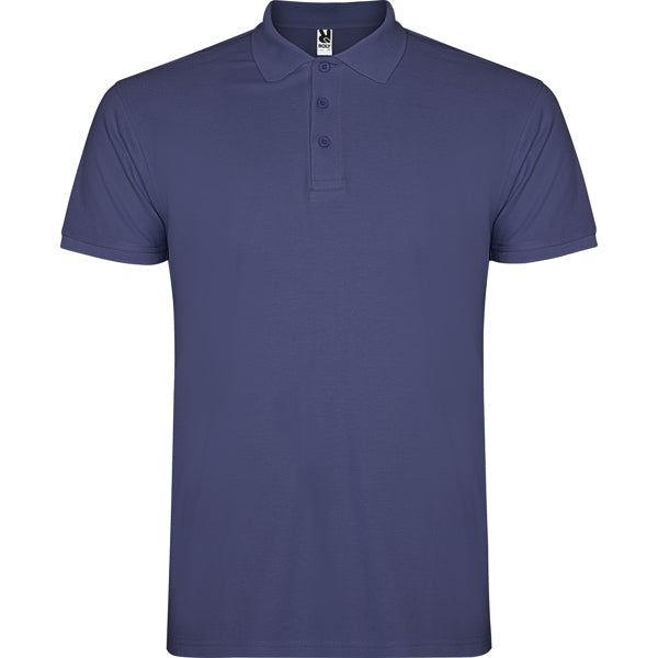 Polo ROLY STAR Azul denim 86. 100%Alg. 200G.
