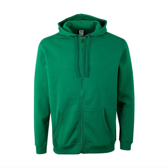 Sudadera VELILLA SF270U VERDE KELLY 600 Capucha y cremallera. 60%-40% 270G.