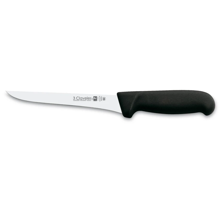 Cuchillo 3 Claveles 08147 Deshuesar 15cm NEGRO