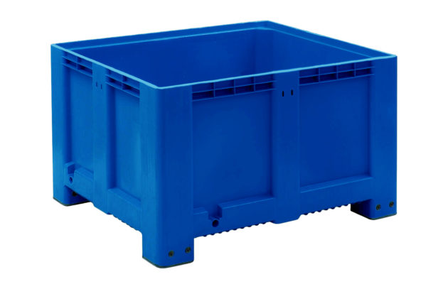 Contenedor CTR2 100x120x76 AZUL LISO 4 PIES.
