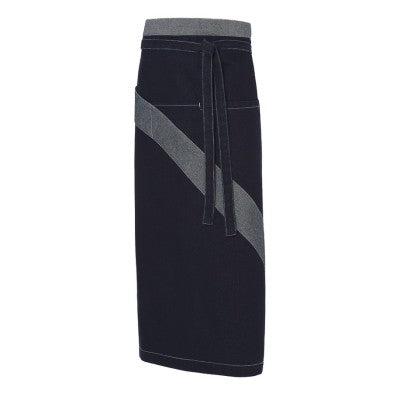 Delantal Monza 6428 AZUL Francés Denim combinado.