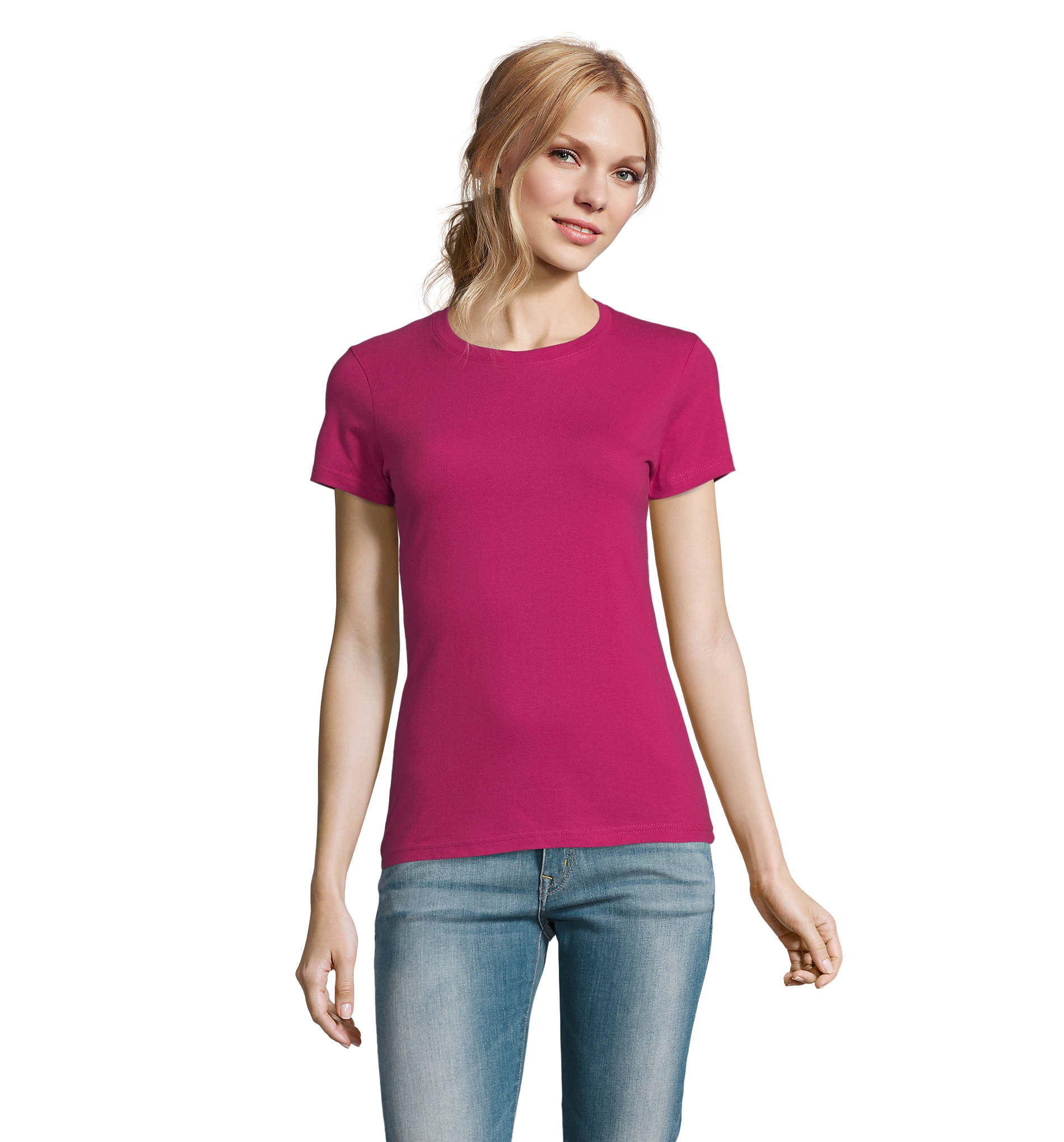 Camiseta Sols IMPERIAL SRA FUCSIA 140 190g/m²