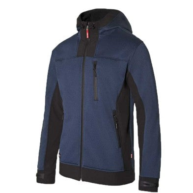 Cazadora Velilla 206007 Softshell Bicolor AZUL JASPEADO/NEGRO Capucha
