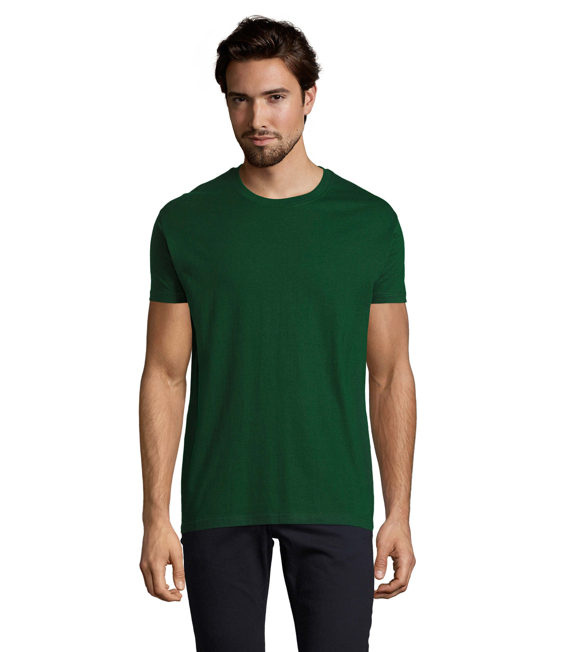 Camiseta Sols IMPERIAL CRO VERDE BOTELLA 264 190g/m²