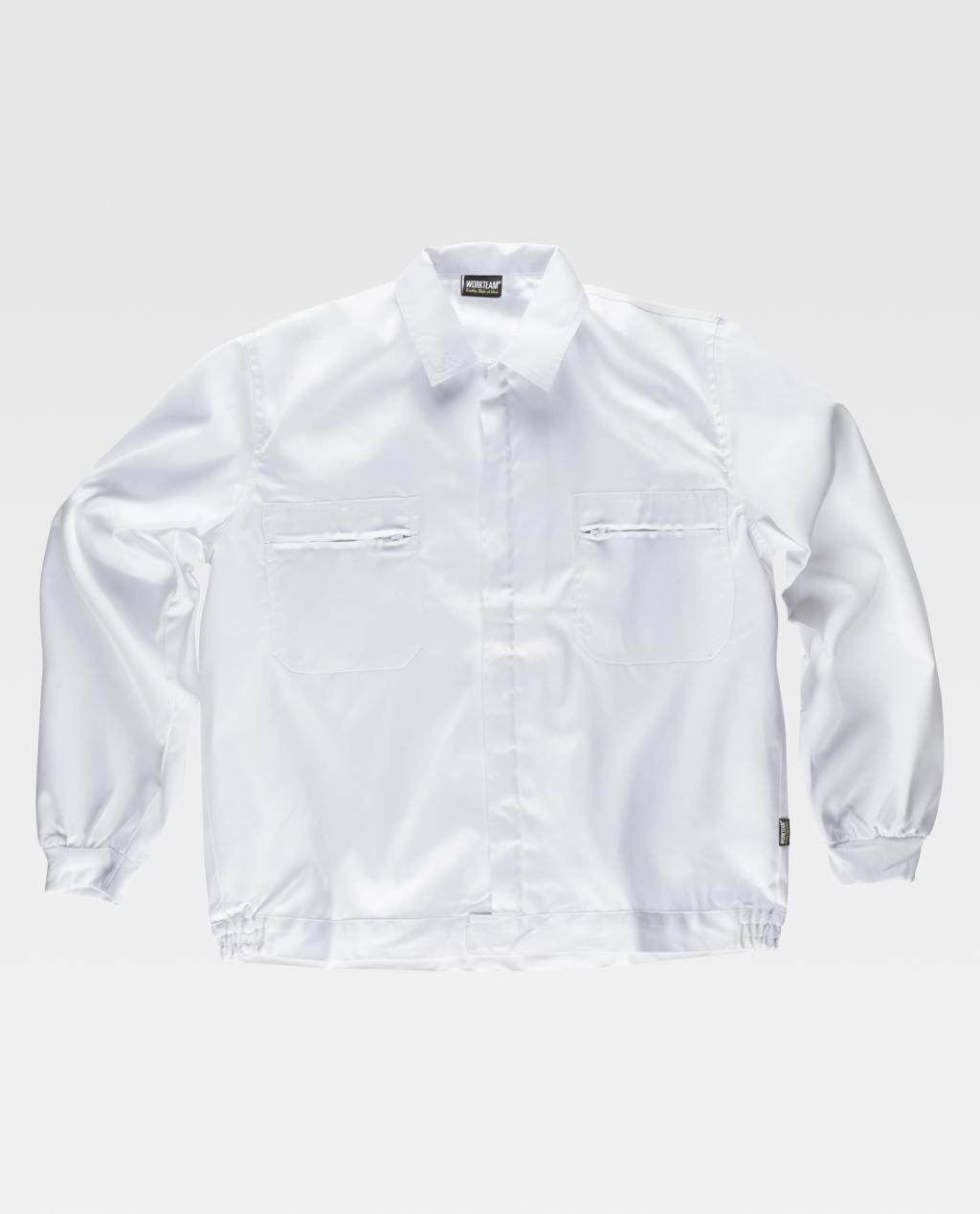Cazadora WORKteam B1102 BLANCO (65%Poli-35%Alg) 200G.
