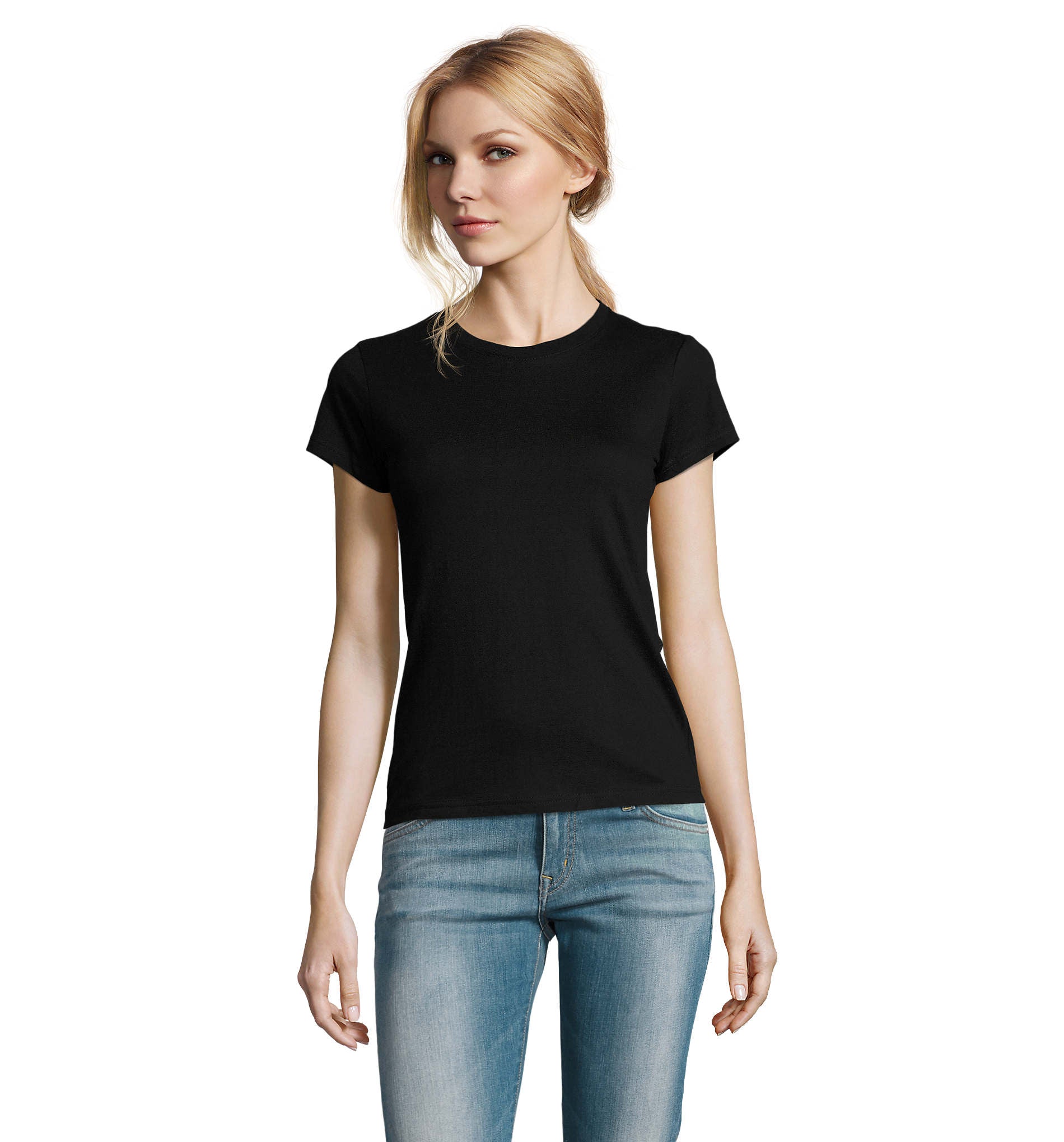 Camiseta Sols IMPERIAL SRA NEGRO PROFUNDO 309 190g/m²