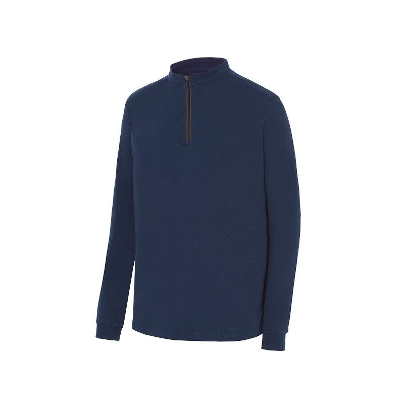 Polo Monza 3035 MARINO M/L Cuello Mao ½ Cremallera 240G.