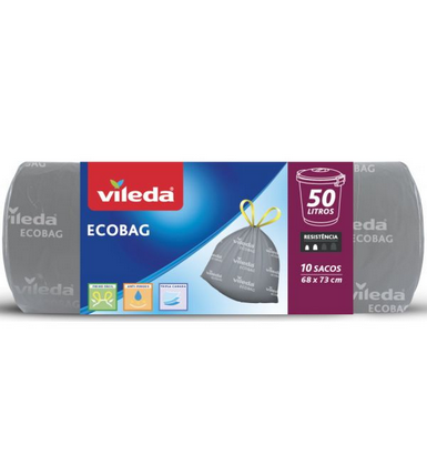 Rollo bolsa basura 50L Vileda. 21R/10uds.