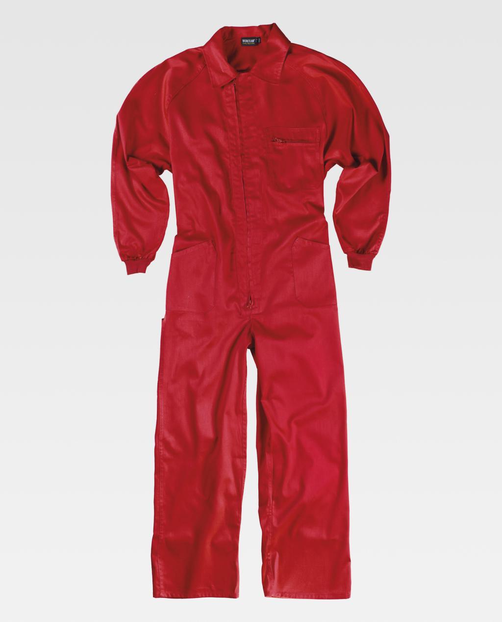 Buzo WORKTEAM B2000 ROJO (65%Poli-35%Alg) 200G.