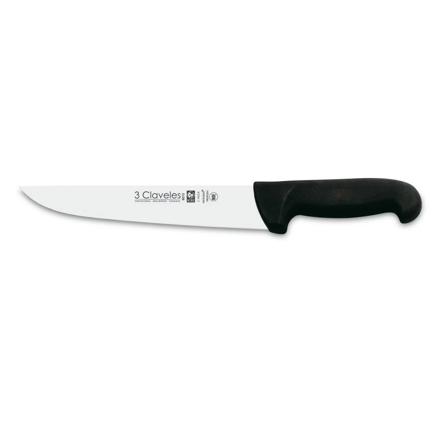 Cuchillo 3 Claveles 08073 Carnicero 26cm NEGRO