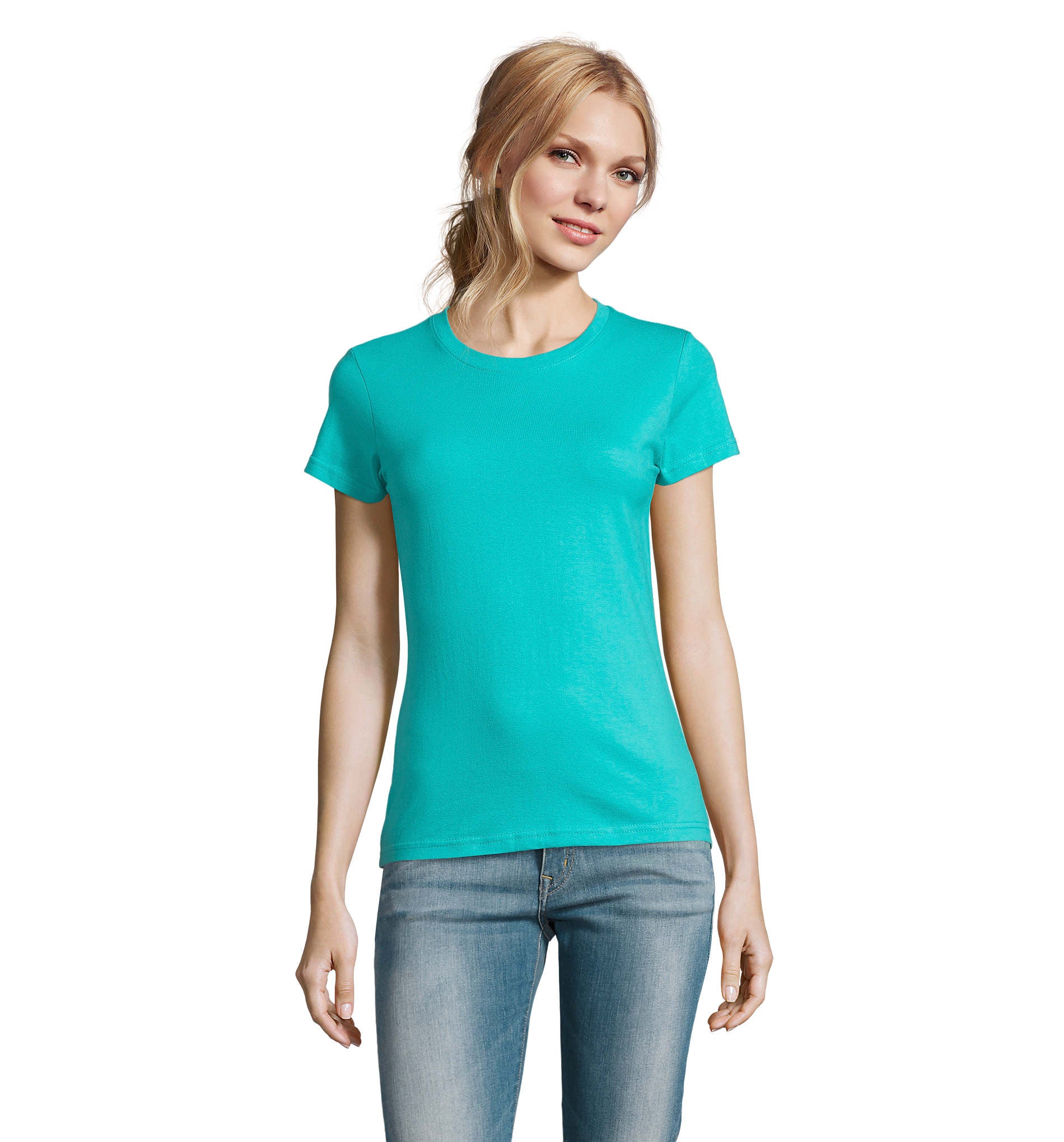 Camiseta Sols IMPERIAL SRA AZUL CARIBEÑO 237 190g/m²