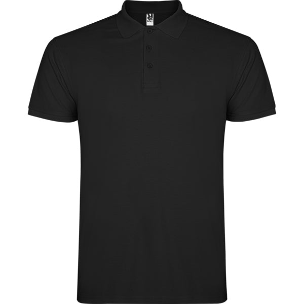 Polo ROLY STAR Negro 02. 100%Alg. 200G.