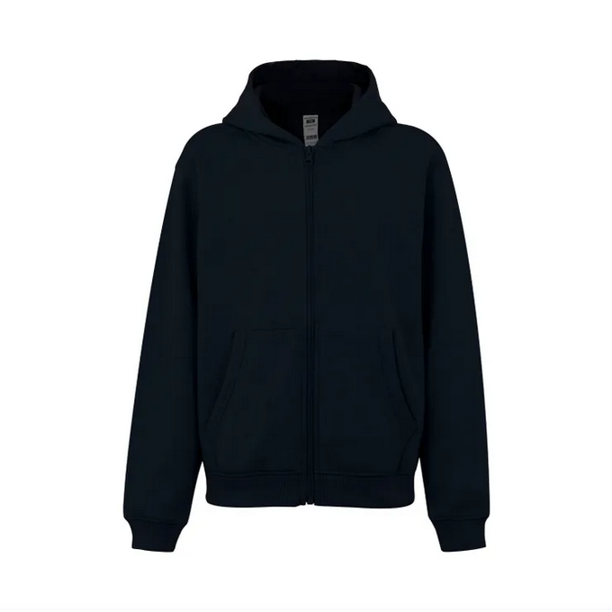 Sudadera VELILLA KIDS SF270K AZUL MARINO 500 Capucha y cremallera. 60%-40% 270G.