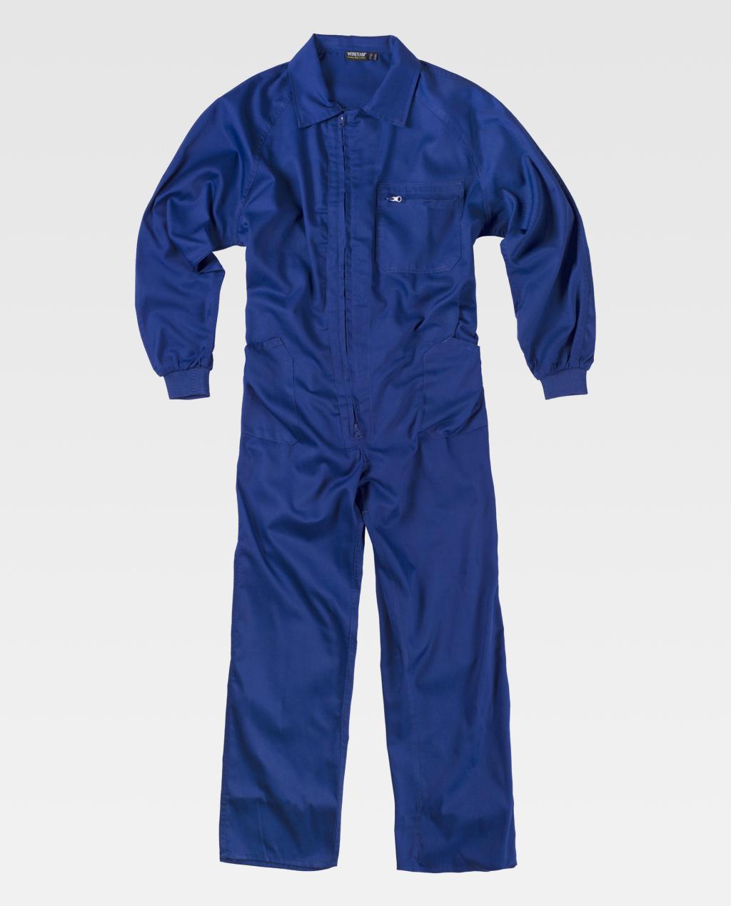 Buzo WORKTEAM B2000 AZULINA (65%Poli-35%Alg) 200G.