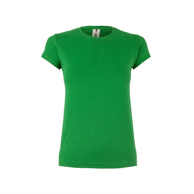 Camiseta VELILLA SRA. MK170CV VERDE REAL 605. 100%Alg. 155G