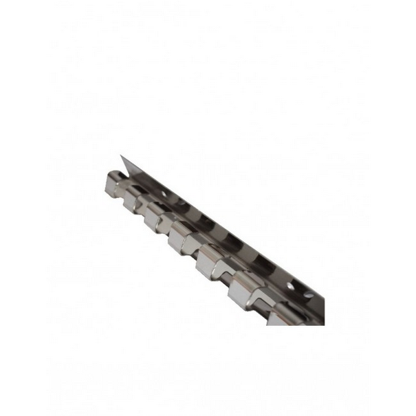 Barra acero inox 1,25M. (cortina lamas).