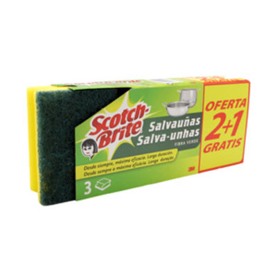 Estropajo SCOTCH BRITE Salvauñas 3x2.