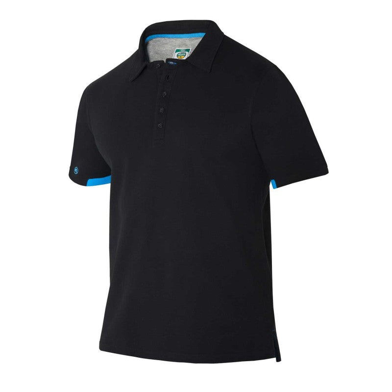 Polo Monza 3017 NEGRO 01 100%Algodón. Rib en mangas 250G.