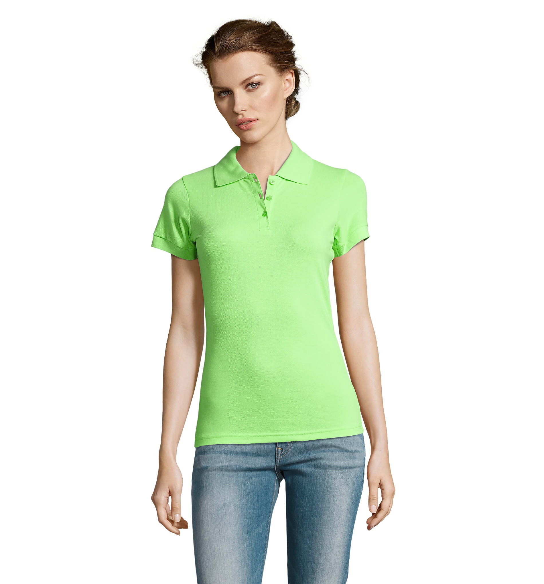 Polo ROLY STAR WOMAN Rojo 60. 100%Alg. 200G.